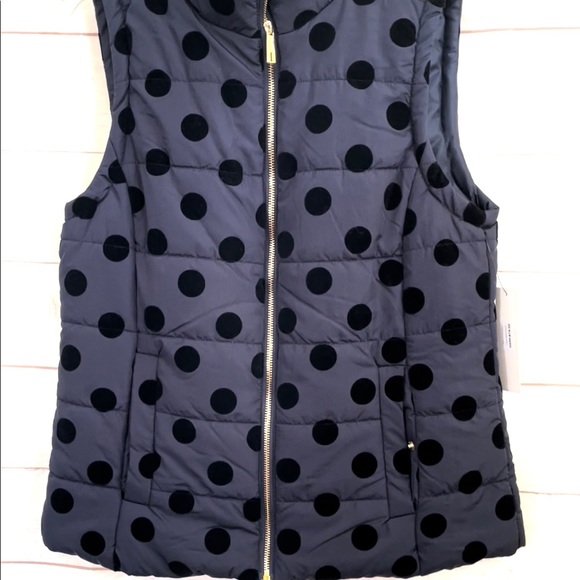 Kenneth Cole New York - Quilted Vest w/velvet dots - Picture 2 of 10